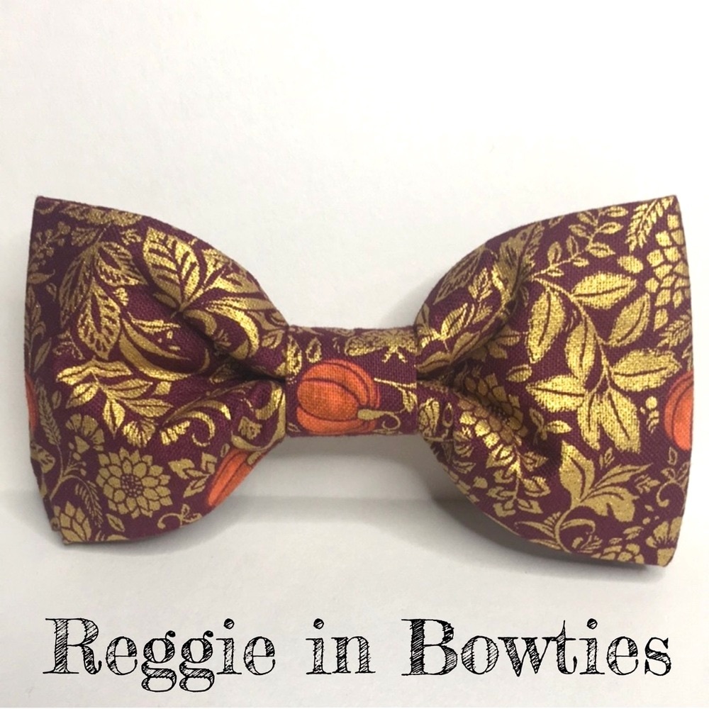 Pet Bowtie Classy Fall Thanksgiving Pumpkin